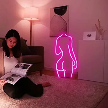 ENUOLI Sexy Lady Back Neon Sign for Home Decor