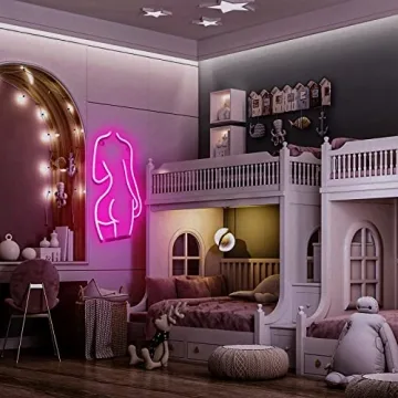 ENUOLI Sexy Lady Back Neon Sign for Home Decor