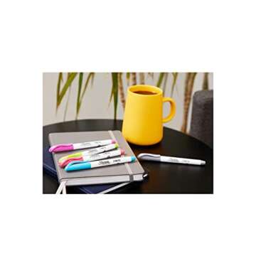 Sharpie S-Note Highlighter Pens | Part Art Marker Pen, Part Highlighter to Draw, Write & More | Assorted Pastel Colours | Chisel Tip | 4 Count