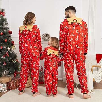Neufigr Family Christmas Pajamas Matching Sets, Xmas PJs Mathching Set, Holiday Family Sleepwear Sets Long Sleeves and Pants Outfits(E916771)