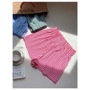 Trendy MakeMeChic Women’s 3 Pack Plaid Boxer Shorts