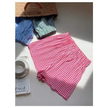 Trendy MakeMeChic Women’s 3 Pack Plaid Boxer Shorts