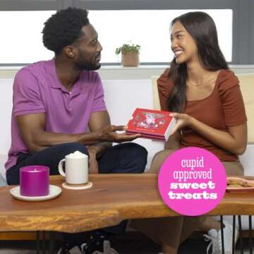 M&M’S Valentine's Day Chocolate Candy Box - Sealed With A Kiss Gift Box of Chocolate Candies, 1 lb of Candies with Kisses & Heart Icons for Valentine's Day