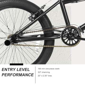 WEIZE Freestyle BMX Bike for Kids - 20 inch Trick Bicycle