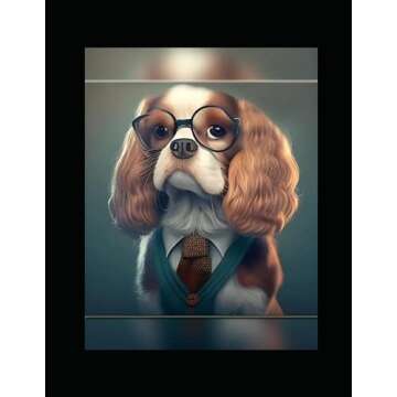 Cavalier King Charles Spaniel Themed Notebook