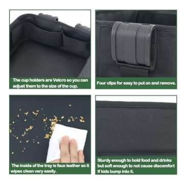 Double Sided Stroller Snacks Tray for Wonderfold W4