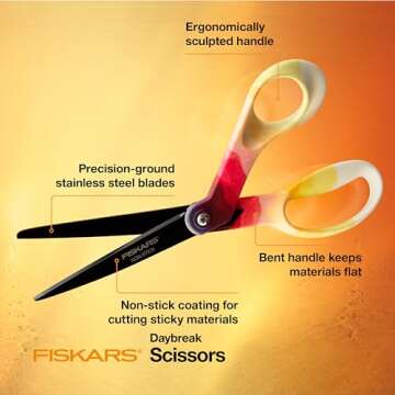 Fiskars Scissors with Non-Stick Blades - Daybreak Style