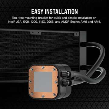 Corsair H100x RGB Elite Liquid CPU Cooler for RGB Builds