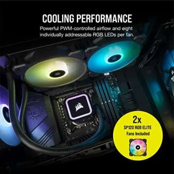 Corsair H100x RGB Elite Liquid CPU Cooler for RGB Builds