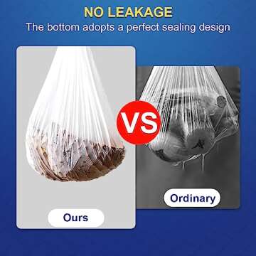 OKKEAI Small Trash Bags -1.2 Gallon Garbage Bags 5 Liter Trash Bags Wastebasket Liners for Bathroom,...