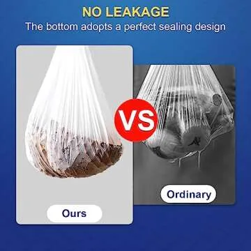OKKEAI Small Trash Bags -1.2 Gallon Garbage Bags 5 Liter Trash Bags Wastebasket Liners for Bathroom,...
