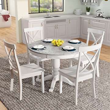 Merax Solid Wood 5-Piece Kitchen Dining Table Set: Style and Functionality