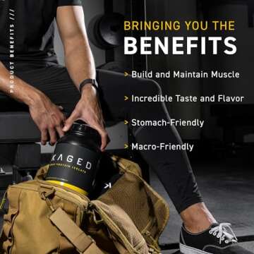 Kaged Whey Protein Isolate Powder - Pure Protein for Recovery