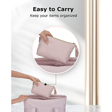 BAGSMART Elegant Cosmetic Bag for Travel and Daily Use