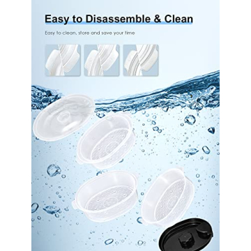 Cozeemax 3 Tier Electric Food Steamer for Cooking, 13.7QT Vegetable Steamer for Fast Simultaneous Cooking, Veggie Steamer, Food Steam Cooker, 60 Minute Timer, BPA Free Baskets, 800W(Black)