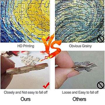 Wobehsk Wood Puzzle for Adults, African American Woman, 500 Pieces