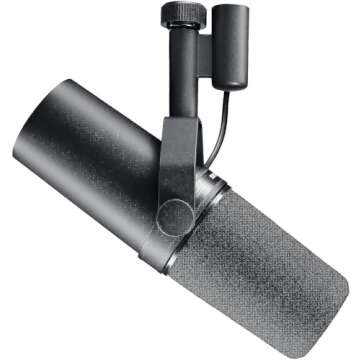 Shure SM7B Dynamic Microphone Bundle with WA371 Clip