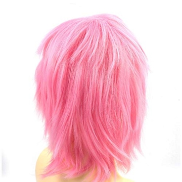 Modernfairy Pink Anime Wig for Fun Cosplay Halloween