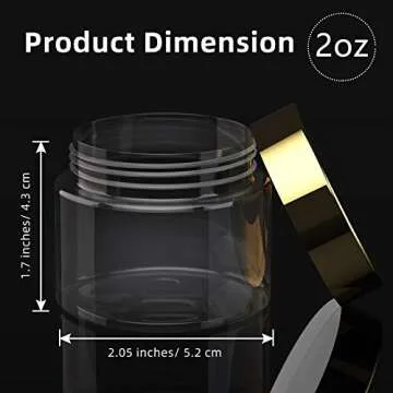 Versatile Leak-Proof Travel Storage Jars Set