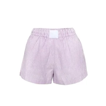 Y2k Cute Striped Boxer Shorts - Stylish Comfort for Women