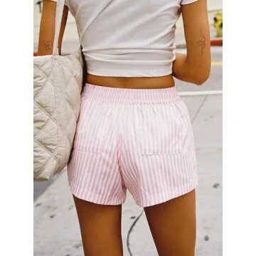 Y2k Cute Striped Boxer Shorts - Stylish Comfort for Women