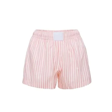 Y2k Cute Striped Boxer Shorts - Stylish Comfort for Women