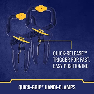 Reliable IRWIN QUICK-GRIP Clamps for Woodworking Set