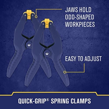 Reliable IRWIN QUICK-GRIP Clamps for Woodworking Set