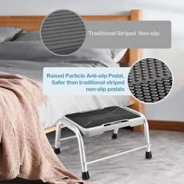 HBTower Step Stool - Sturdy, Lightweight, Non-Slip Design