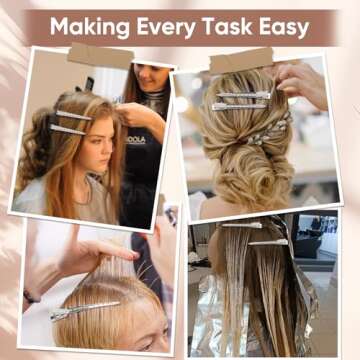 Heavy-Duty Hair Clips for Rollers, 24 pcs - Perfect for All Styling