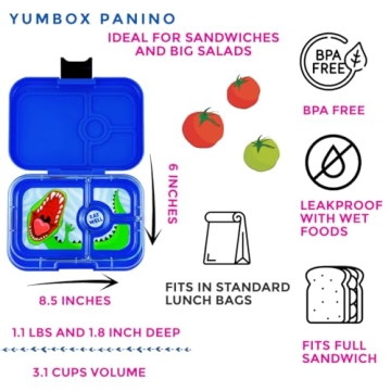 Yumbox Panino Leakproof Bento Lunch Box for Kids and Adults