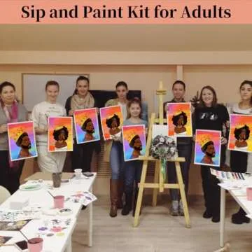 TEBTEOTEK Sip and Paint Kit for Couples - Date Night Fun
