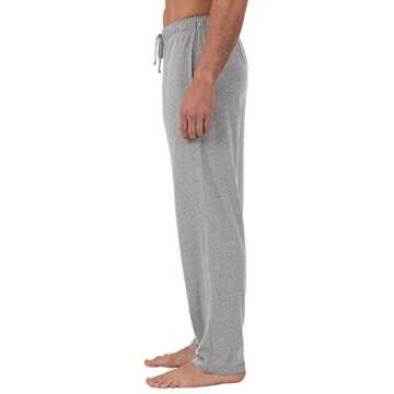 Fruit of the Loom Men's Jersey Knit Sleep Pant - Light Grey Heather