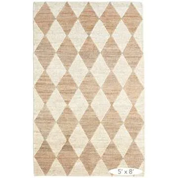 Dash and Albert Harwich Jute Area Rug 2' x 3' Durable Accent Rug