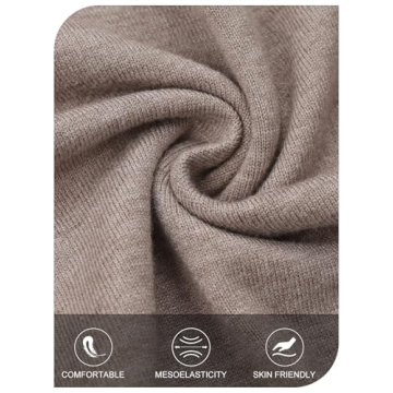 MEROKEETY Women's 2024 Fall Long Sleeve V Neck Tops Casual Lightweight Knit Pullover Sweater Shirts, Cashmere, XL