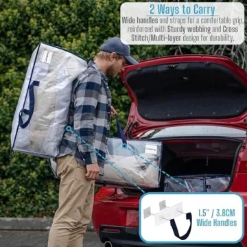 VENO 4 Pack Moving Bags for Easy Moving and Storage