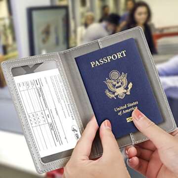 Passport and Vaccine Card Holder Combo - Stylish and Practical