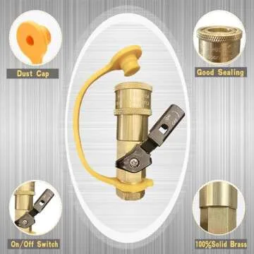 qieoyk 7pcs Propane Quick Connect Adapters for RV and Grill