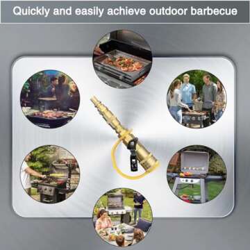 qieoyk 7pcs Propane Quick Connect Adapters for RV and Grill