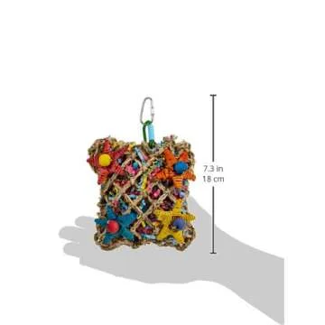 Super Bird Creations SC208 Foraging Toy - Ideal for Small Animals - Fun & Entertaining Animal Toy - Pickin’ Pocket Design - Made with Safe Components - 5” x 3” x 7.5”