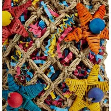 Super Bird Creations SC208 Foraging Toy - Ideal for Small Animals - Fun & Entertaining Animal Toy - Pickin’ Pocket Design - Made with Safe Components - 5” x 3” x 7.5”