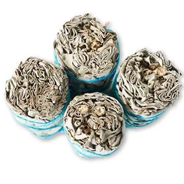 6 Pack White Sage ~ Sage Smudge Sticks for Smudging & Cleansing Energy ~ Bulk/Wholesale ~ Sustainably Grown (6 Pack)