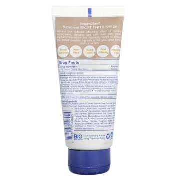 STREAM 2 SEA Tinted Sunscreen with SPF 20 All Natural, Biodegradable and Reef Safe, 3 Fl oz Travel S...