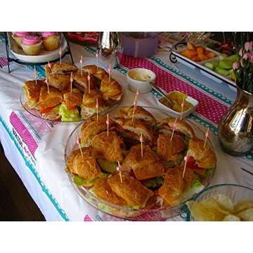 AKOAK 100 Pink Heart Cocktail Sticks for Parties and Events