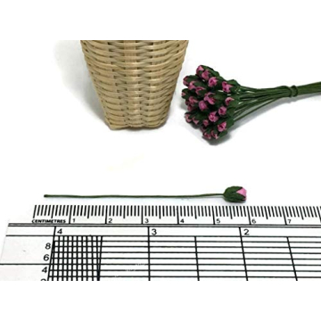 50 Pink Mulberry Paper Flowers for Crafting and Weddings