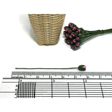 50 Pink Mulberry Paper Flowers for Crafting and Weddings