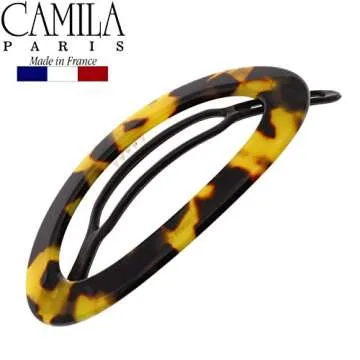 Camila Paris CP2794 French Hair Barrette Clip for Women, Handmade, Tokyo, Slide-in Metal-Free Closure, Strong Hold Grip Hair Clips for Girls, No Slip Durable Styling Hair Accessories, Made in France