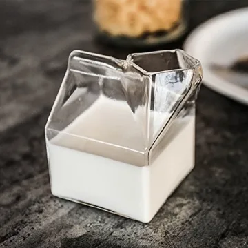 Mini Hand-Blown Glass Milk Creamer Box from Rocaware