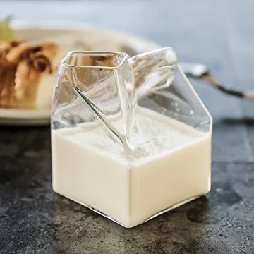 Mini Hand-Blown Glass Milk Creamer Box from Rocaware