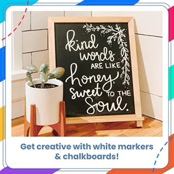 Chalkola White Chalk Markers - 5 Sizes for All Projects